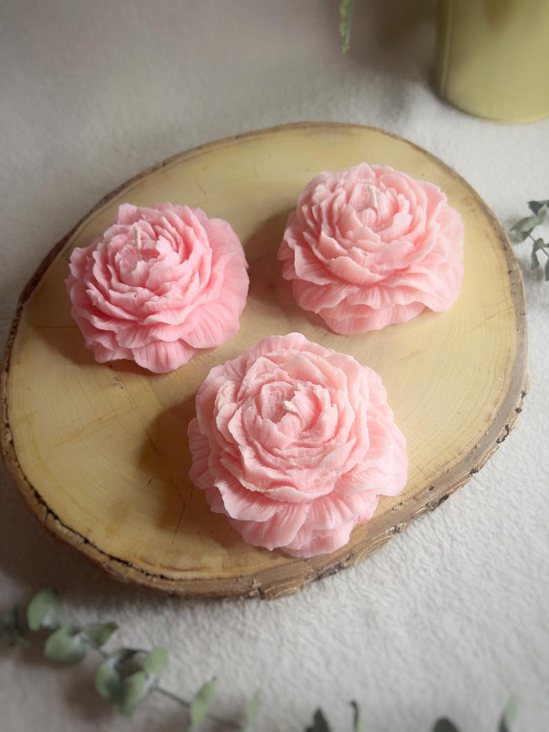 Sorcish Flamingo Pink Scented Flowers Set of 6 (Pink)