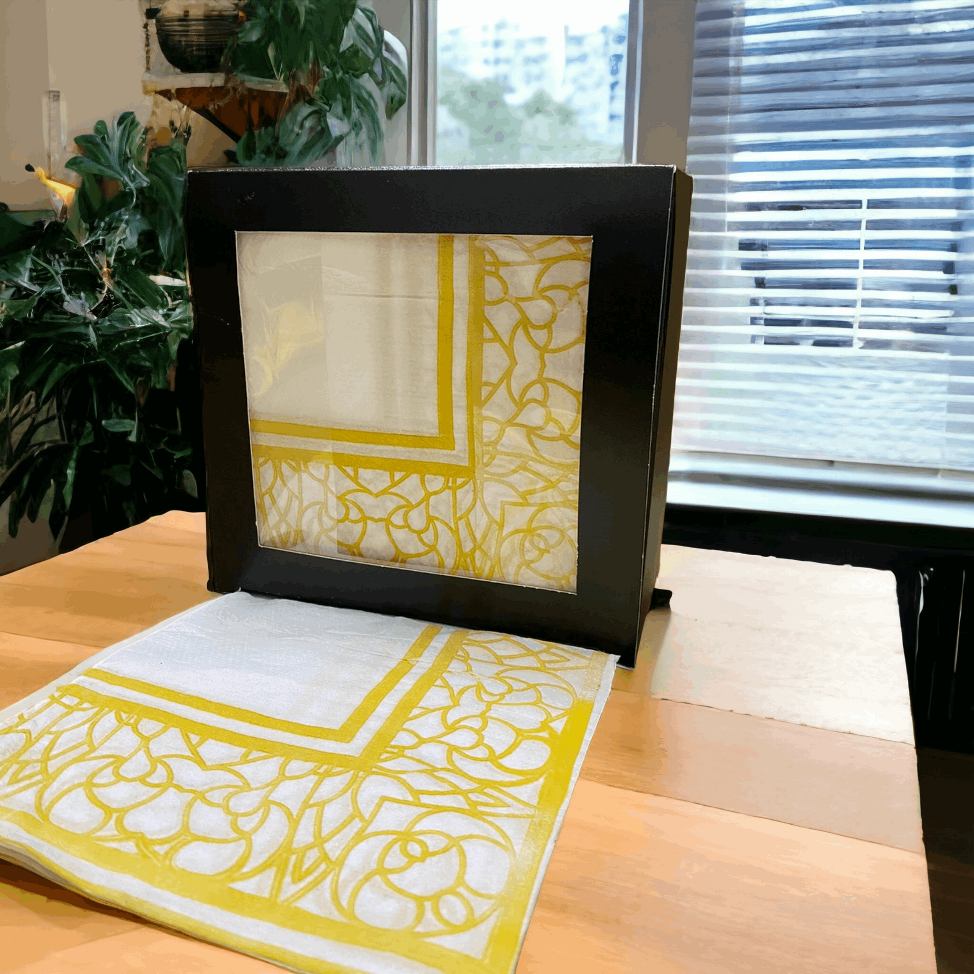 "sorcish square pattern tissue paper napkins"