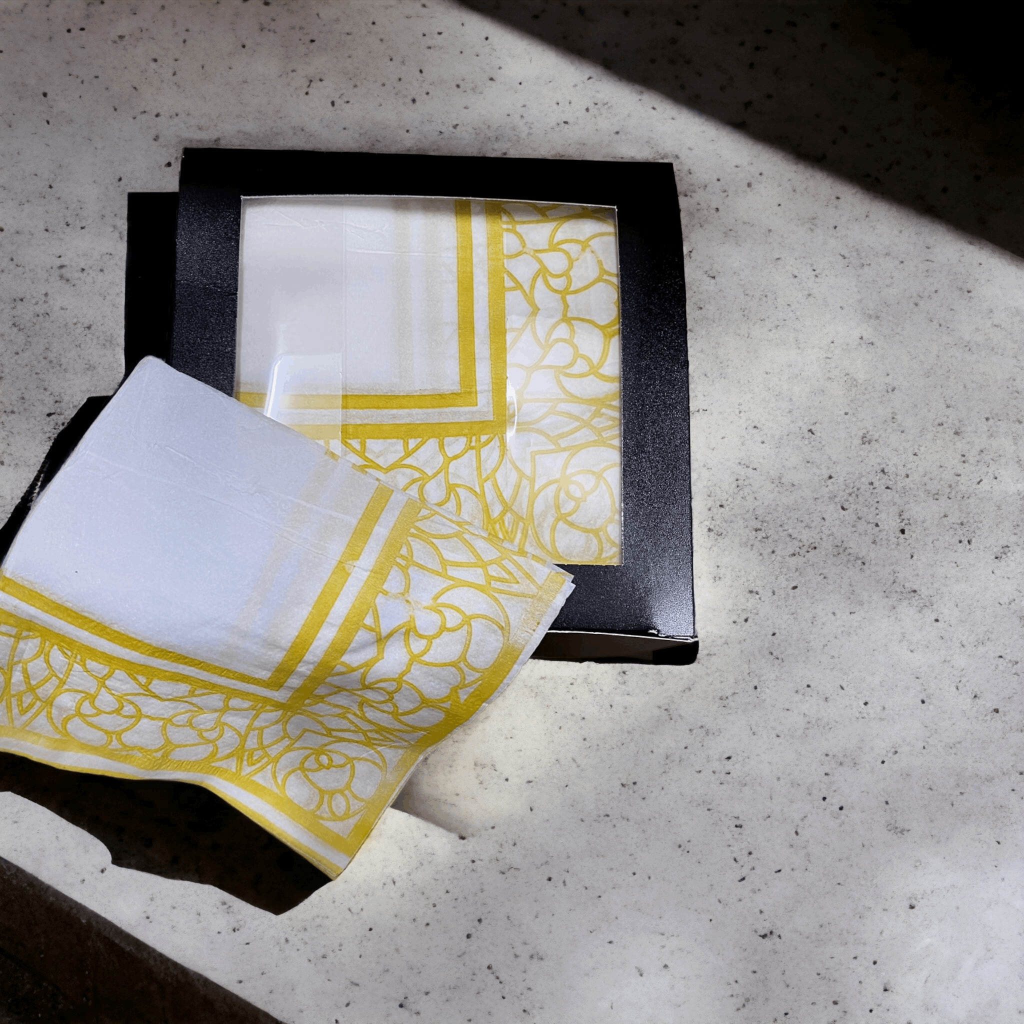 "sorcish square pattern tissue paper napkins"