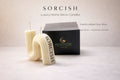 S-shaped sculptural soy wax candle for home decor