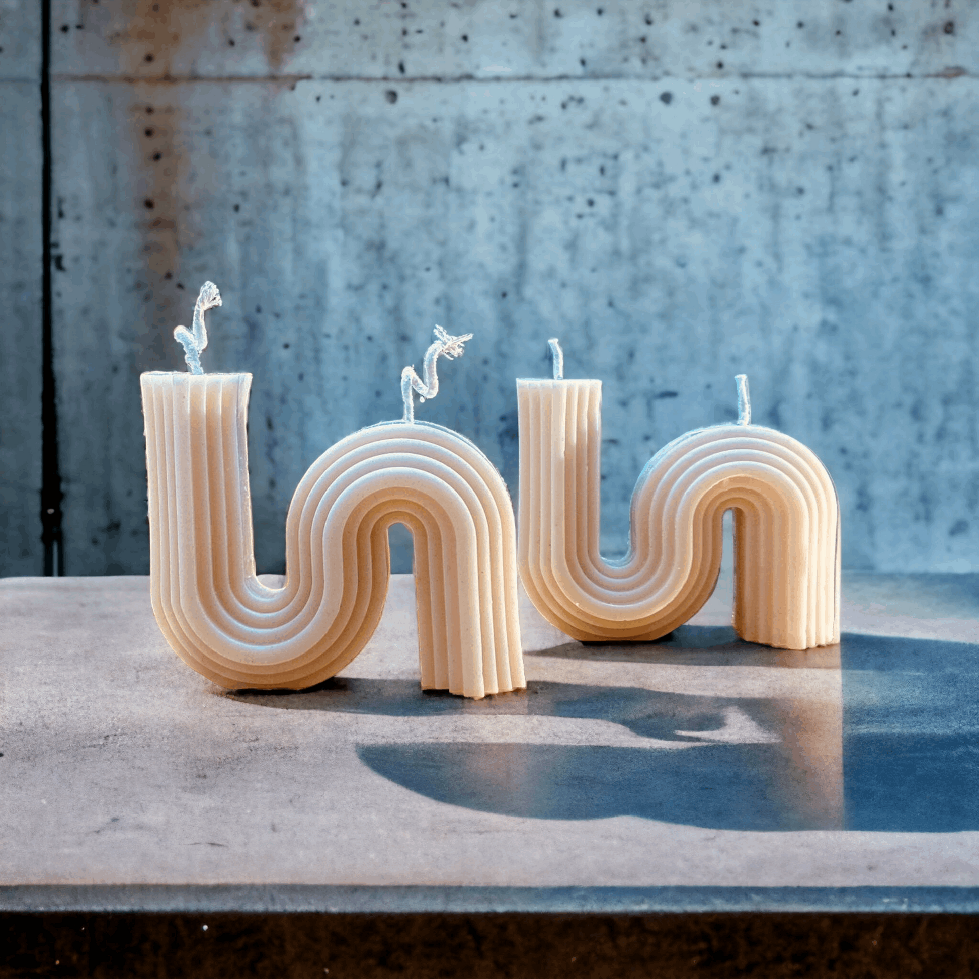 "Modern S Shape Candle | Premium Home Decor"