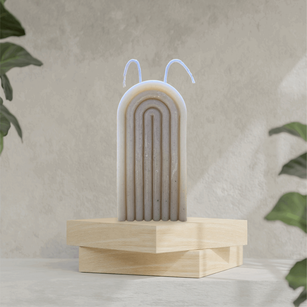"Sorcish Arch Soy Wax Decorative Candle | Sculpure Arch Candle | Unique Shape Candle | Home Decor Art Candle"