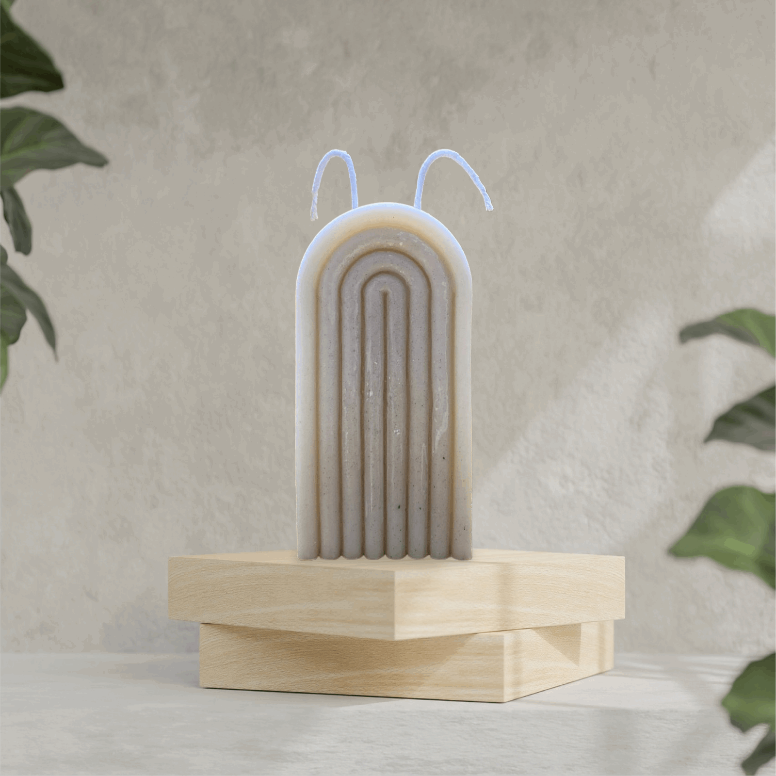 "Sorcish Arch Soy Wax Decorative Candle | Sculpure Arch Candle | Unique Shape Candle | Home Decor Art Candle"