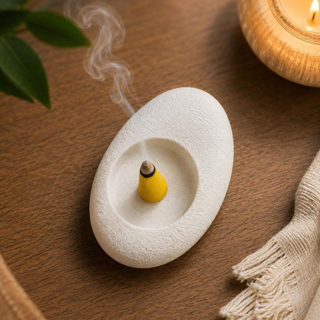 Scented Dhoop Cones Mix with Premium Incense Holder