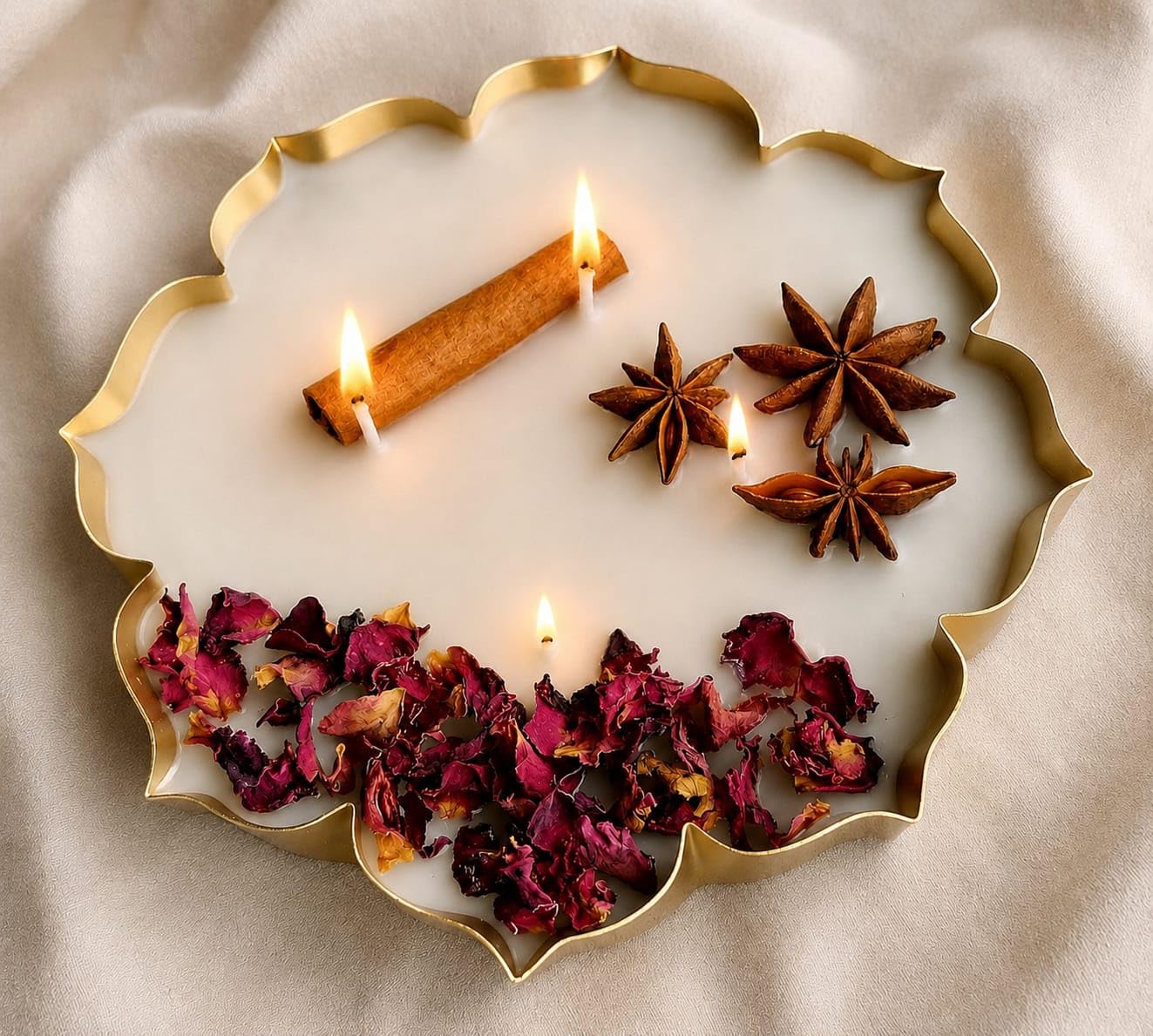 Urli Candle | Pack of 1 | Scented Candle | Perfect for Gifting (Dried Leaves URLI)
