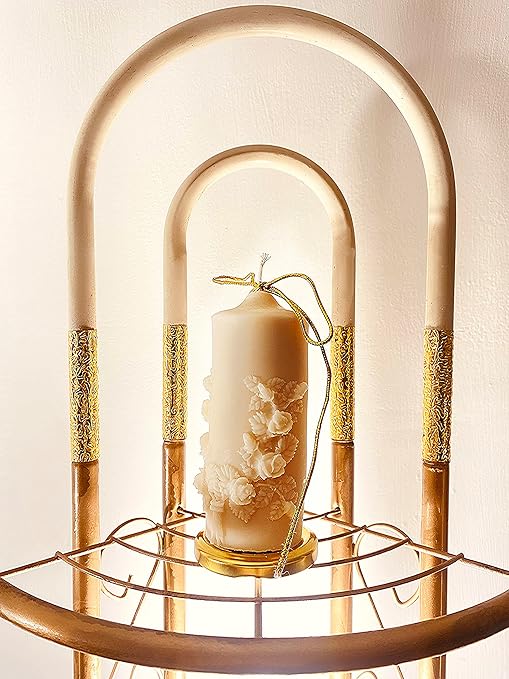 Sorcish® Luxury Scented Soy Wax Candle | 3D Floral Design | Handcrafted | Long-Lasting Fragrance | Home Décor, Gifting | No Stand Included