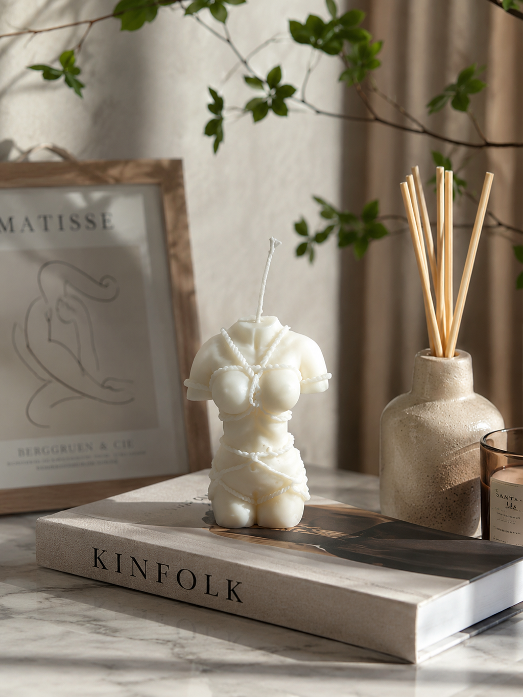 Sorcish Éternelle Muse Luxury Female Body Candle | Handmade Soy Wax Sculptural Candle