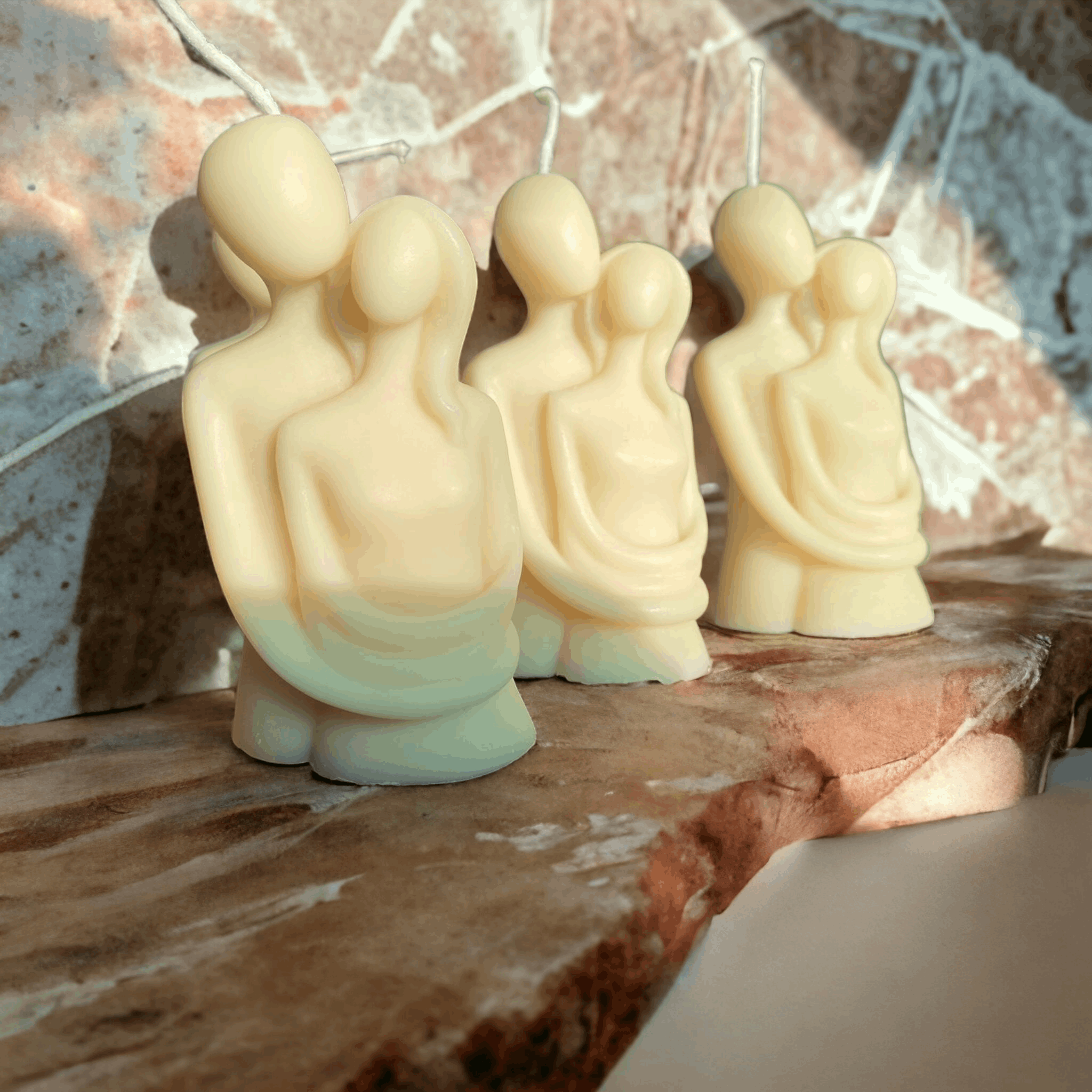 "Sorcish Elegant Couple Candle(Pack of 3) | Premium Collection"