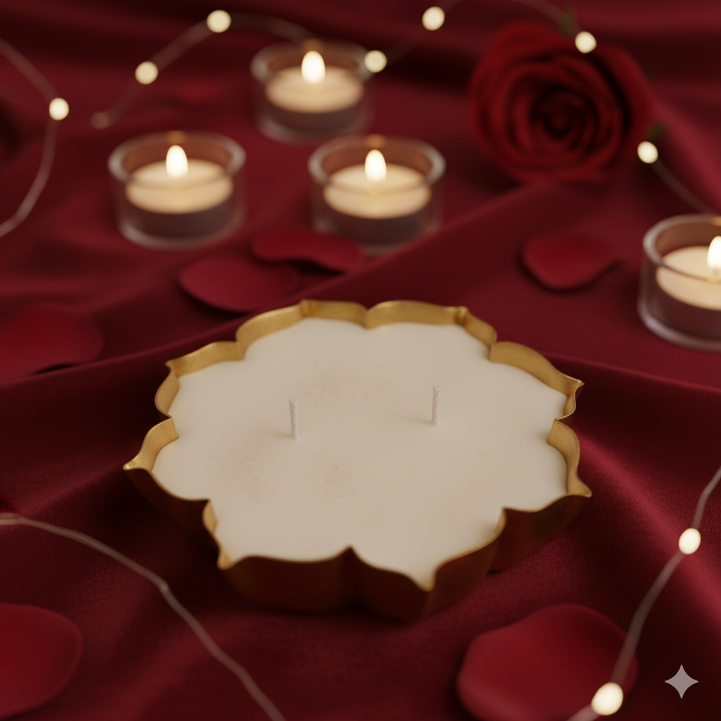 SORCISH Luxury Diwali Gift Hamper | Premium Urli Scented Candle, Potpourri, Fragrance Oil & Matches | Elegant Festive Gift Box