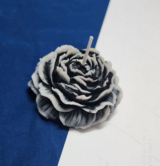 Sorcish Grey Rose scented Flowers candle Set of 6 (Gray)