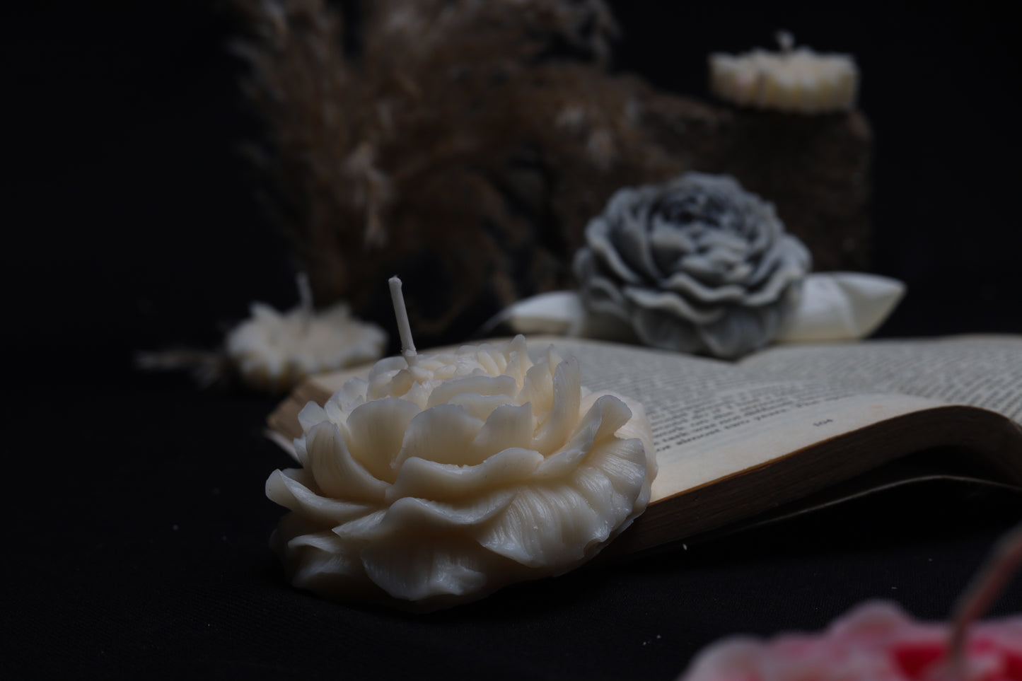 Luxury Flowers candle set of 6