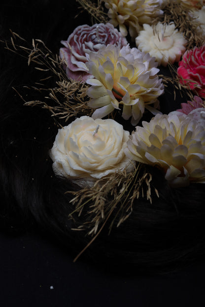 Luxury Flowers candle set of 6