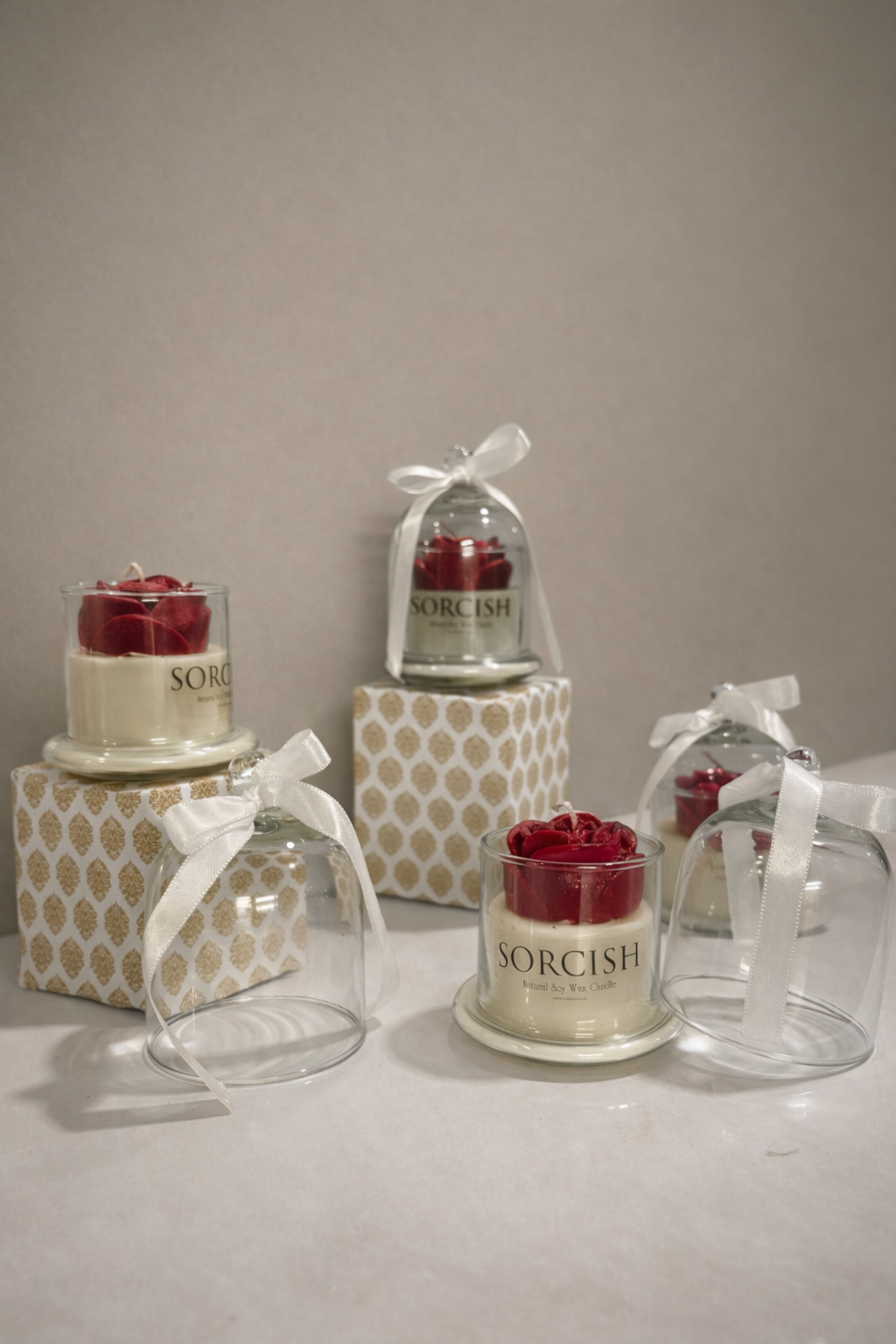 Valentine bell cup candle by SORCISH| 100% soy wax| Scented