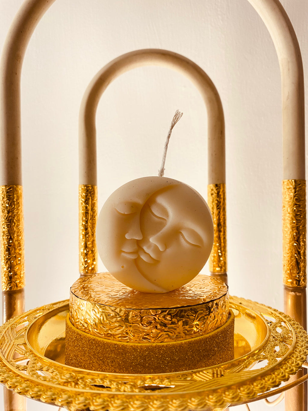 Sun n Moon face Candle |Scented|