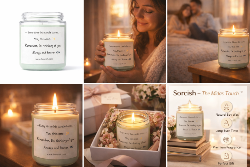 Gentle Reminder Affirmation Candle – Inspirational Self Love Soy Wax Candle | Luxury Gift by Sorcish