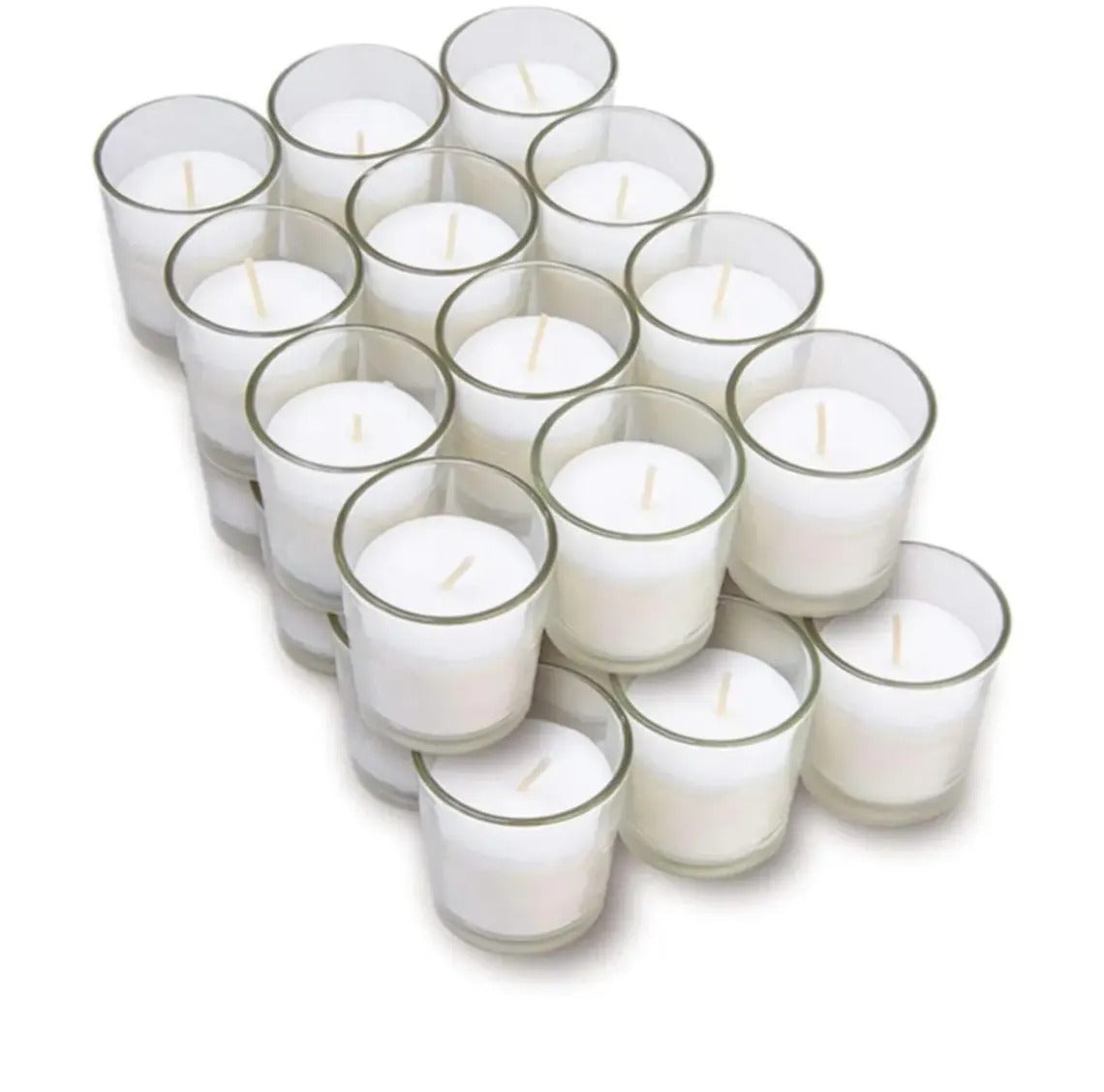 Bougies parfumées en verre courtes