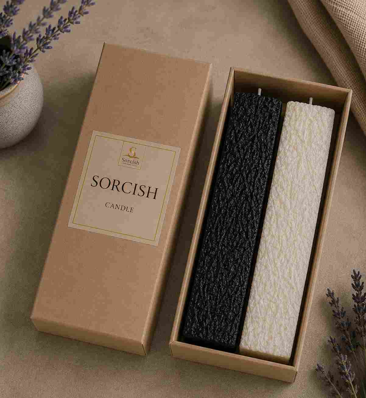 Bougie Sorceress Terre Pierre – Collection Texture Brute | Bougie de Luxe en Cire de Soja