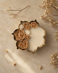 Sorcish Luxury Brown Rose Urli Candle | Coffee Fragrance | Handcrafted Luxury
