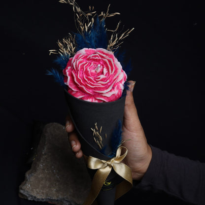 Sorcish Valentine's Day Luxury Pink Bouquet Candle