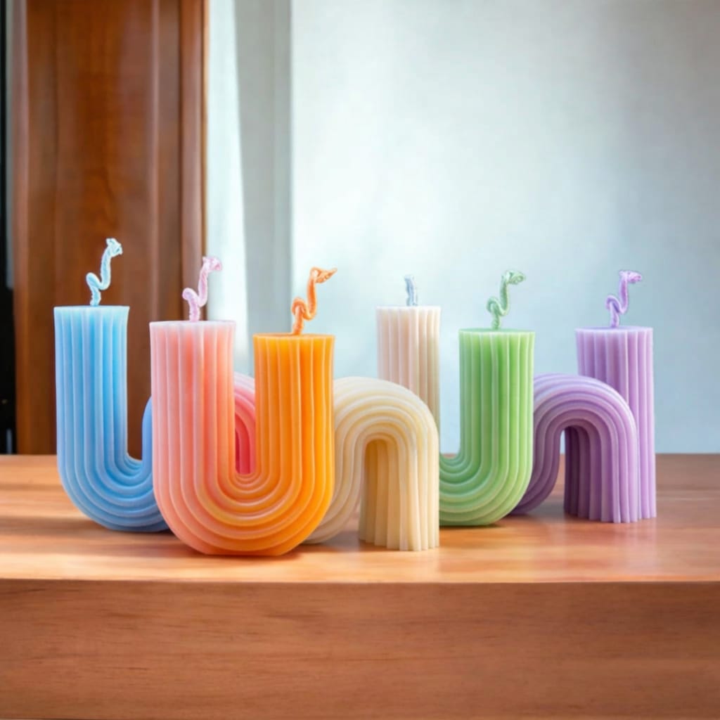 Modern S Shape Candle | Premium Home Decor