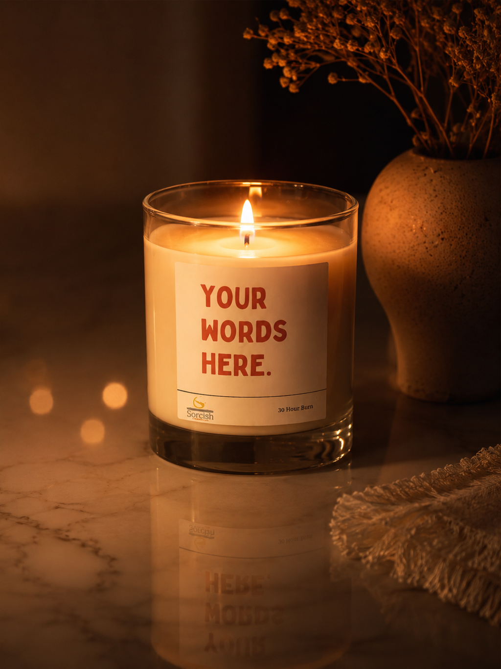 Custom Glass Jar Candle