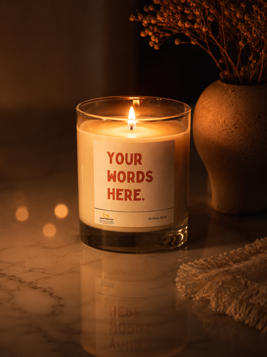 Custom Glass Jar Candle