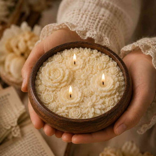Sorcish Luxe Vanilla Sojawachs-Mischkerzen für die Heimdekoration, Brenndauer 35-40 Std., Luxus-Duftkerzen zum Verschenken, Ästhetische Glasgefäß-Aromatherapiekerze (Luxe Vanilla)