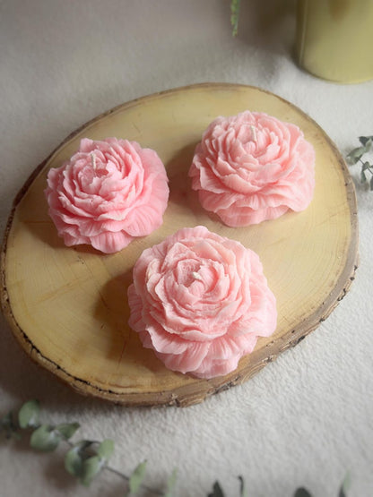 Sorcish Flamingo Pink Scented Flowers Set of 6 (Pink)