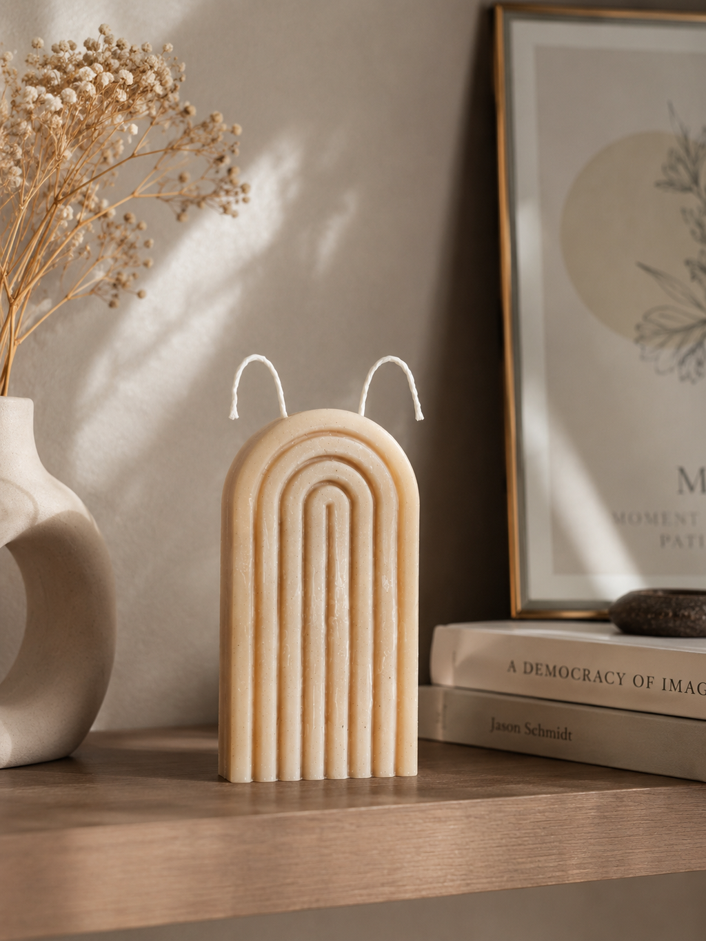 Sorcish Arch Soy Wax Decorative Candle | Sculpure Arch Candle | Unique Shape Candle | Home Decor Art Candle